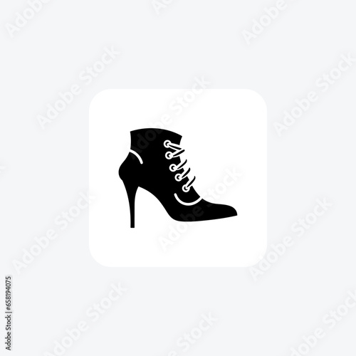 Pink Slingback Flat Women's Shoes and footwear Flat Color Icon set isolated on white background flat color vector illustration Pixel perfect