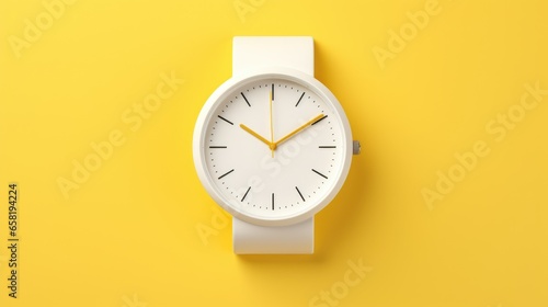 3d Illustration Simple Modern Watch Isolated Background