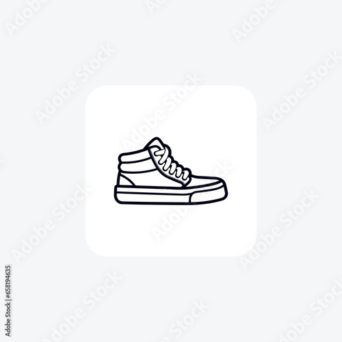 Sneakers Shoes and footwear Flat Color Icon set isolated on white background flat color vector illustration Pixel perfect

