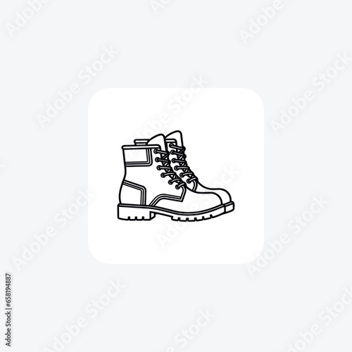 Black Huarache Sandals Shoes and footwear Flat Color Icon set isolated on white background flat color vector illustration Pixel perfect