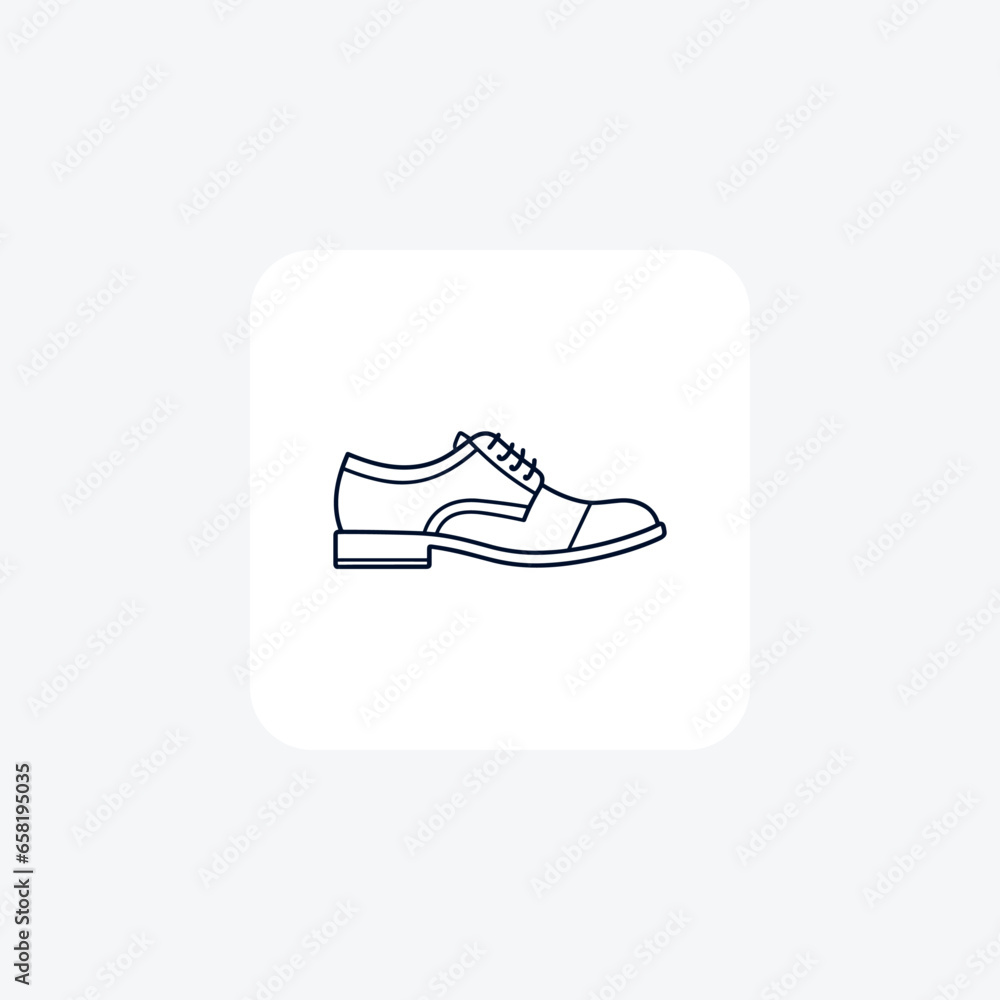 Monk Strap Boots Modern Shoes and footwear Flat Color Icon set isolated on white background flat color vector illustration Pixel perfect