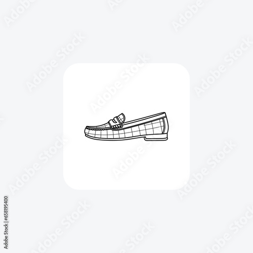 Modern Chelsea Boots Shoes and footwear Flat Color Icon set isolated on white background flat color vector illustration Pixel perfect