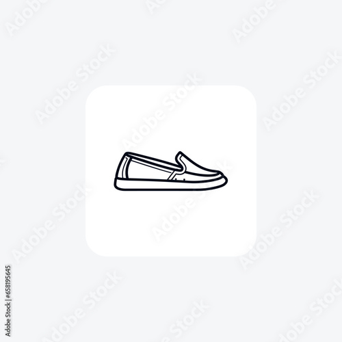  Slip-On Espadrille Sandals Red Hot Shoes and footwear line   Icon set isolated on white background line   vector illustration Pixel perfect

