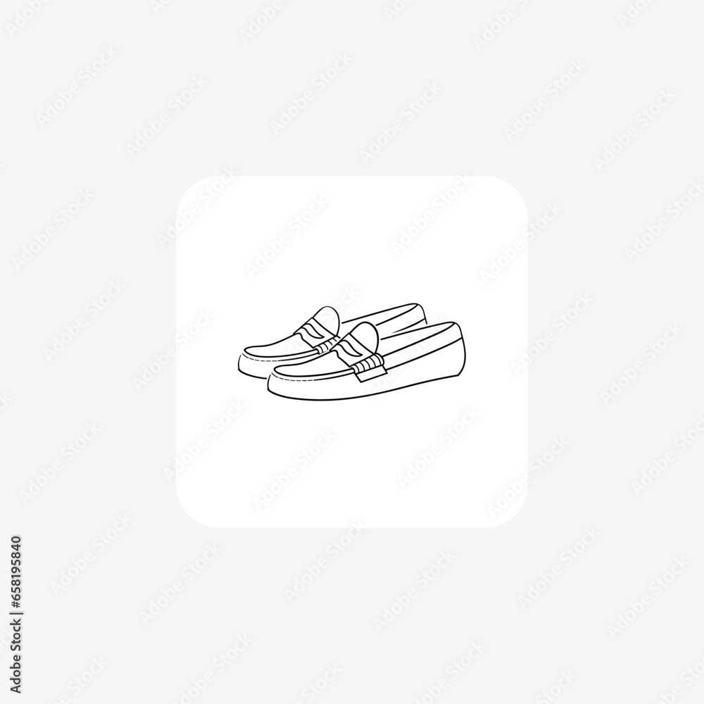 Classic Penny Loafers Shoes and footwear line Icon set isolated on white background line vector illustration Pixel perfect
Classic Penny Loafers Shoes and footwear line Icon set isolated on white background line vector illustration Pixel perfect