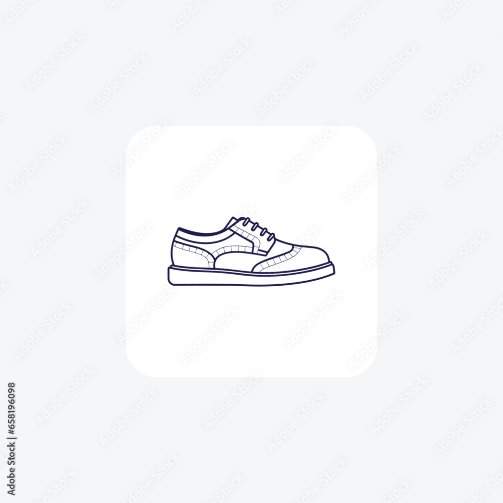 Red suede derby Shoes and footwear line Icon set isolated on white background vector illustration Pixel perfect Red suede derby Shoes and footwear line Icon set isolated on white background vector illustration Pixel perfect