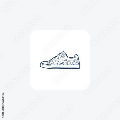 Yellow Espadrille Flats Women's Shoes and footwear Flat Color Icon set isolated on white background flat color vector illustration Pixel perfect