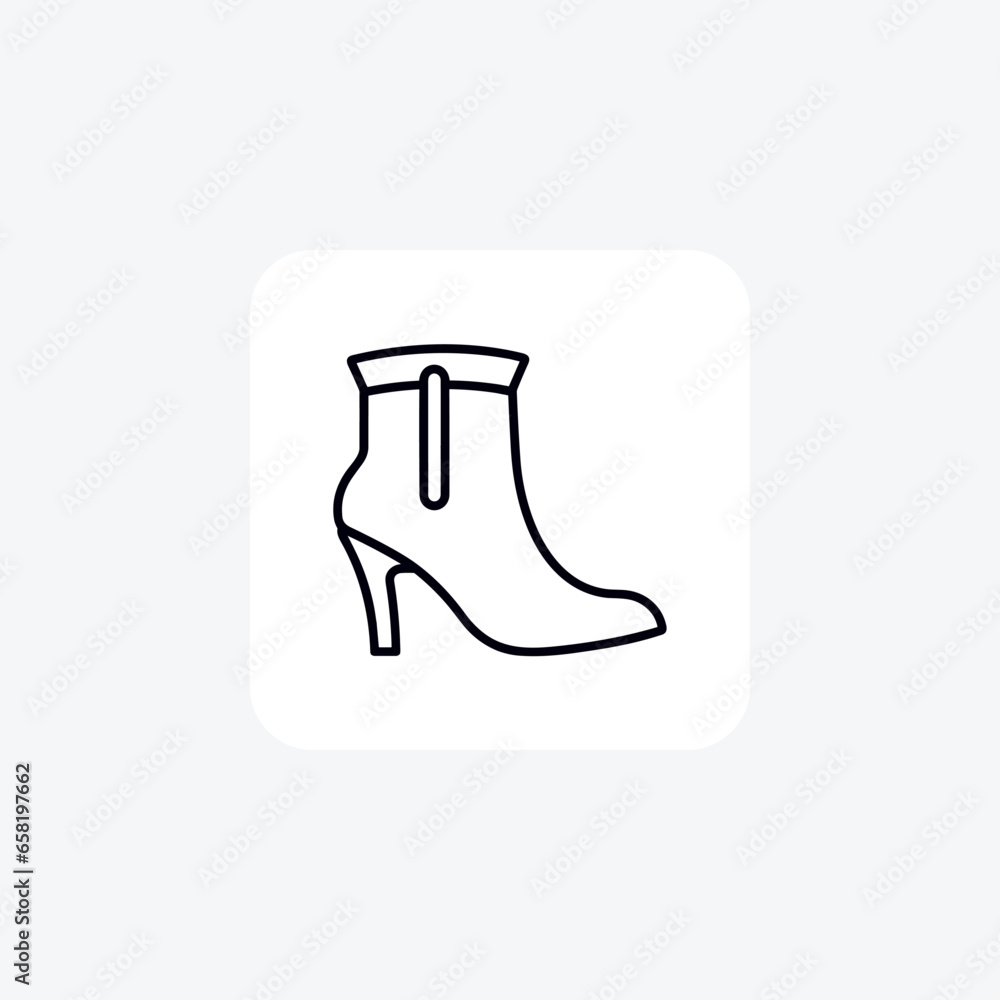 T-Strap Flats Women's Fashionable Shoes and footwear line Icon set isolated on white background line vector illustration Pixel perfect T-Strap Flats Women's Fashionable Shoes and footwear line Icon set isolated on white background line vector illustration Pixel perfect