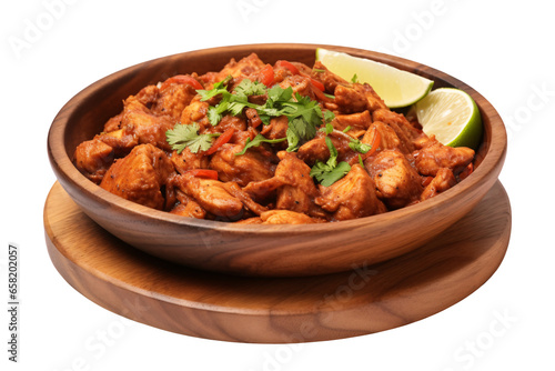 Chicken karahi on a plate