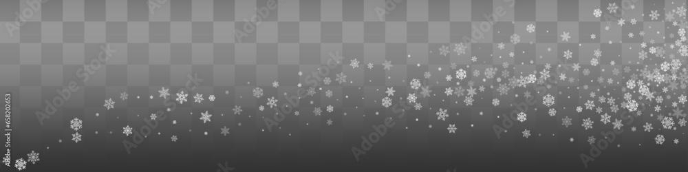 White Snowflake Vector Transparent Panoramic White Snowflake Vector Transparent Panoramic