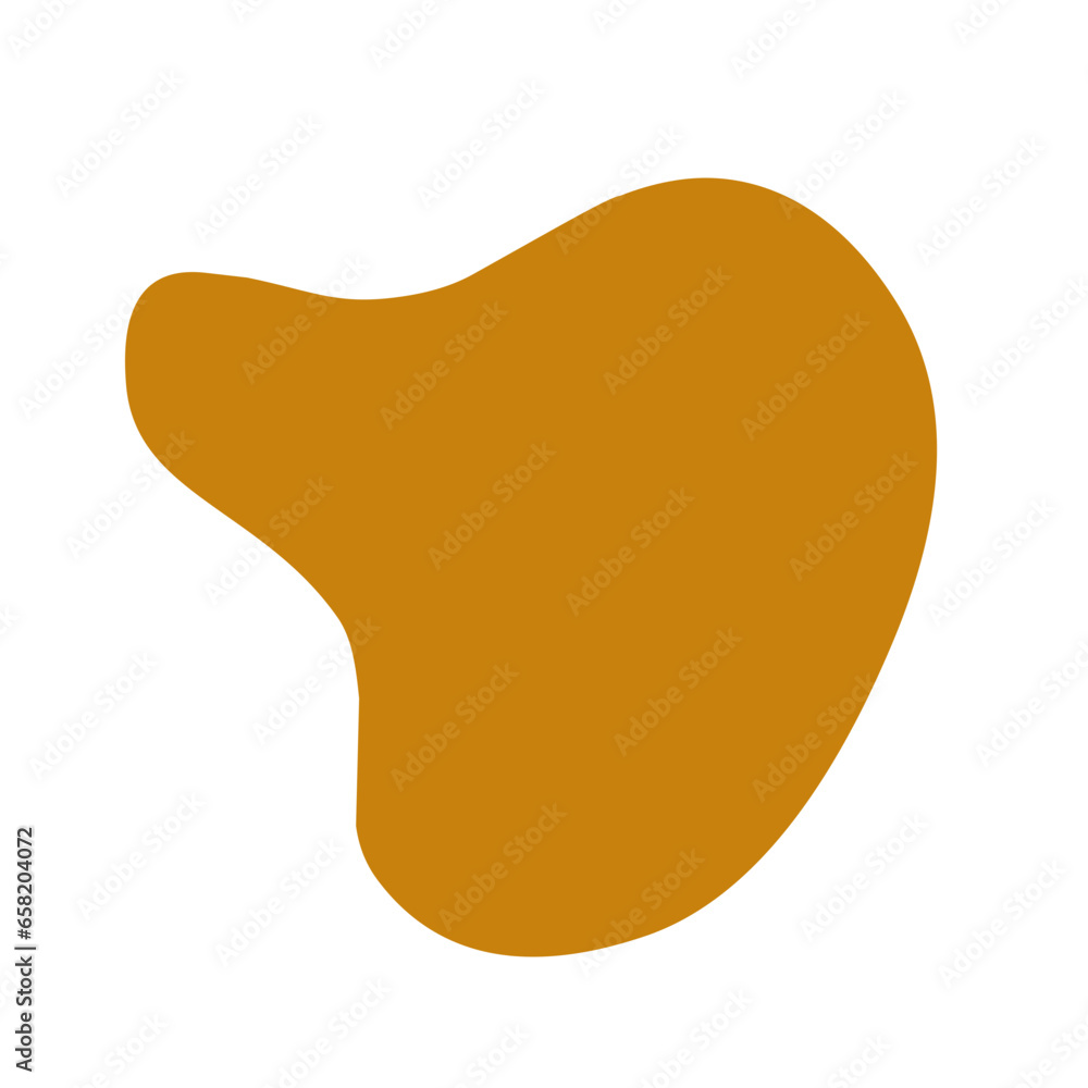 brown blob shape brown blob shape