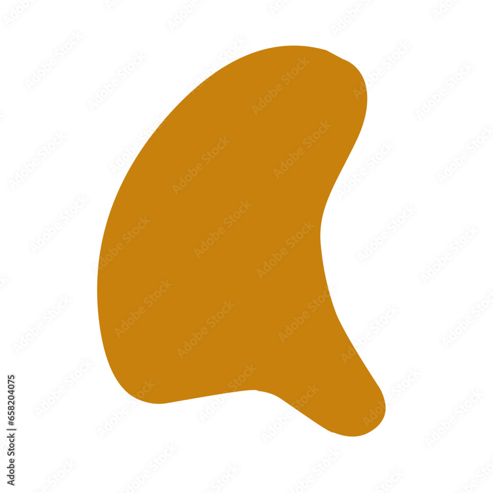 brown blob shape