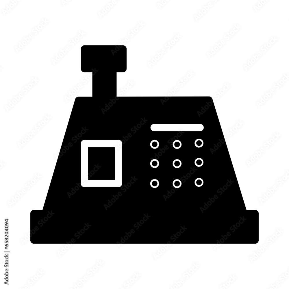 Comerce Register Shop Icon Solid Comerce Register Shop Icon Solid