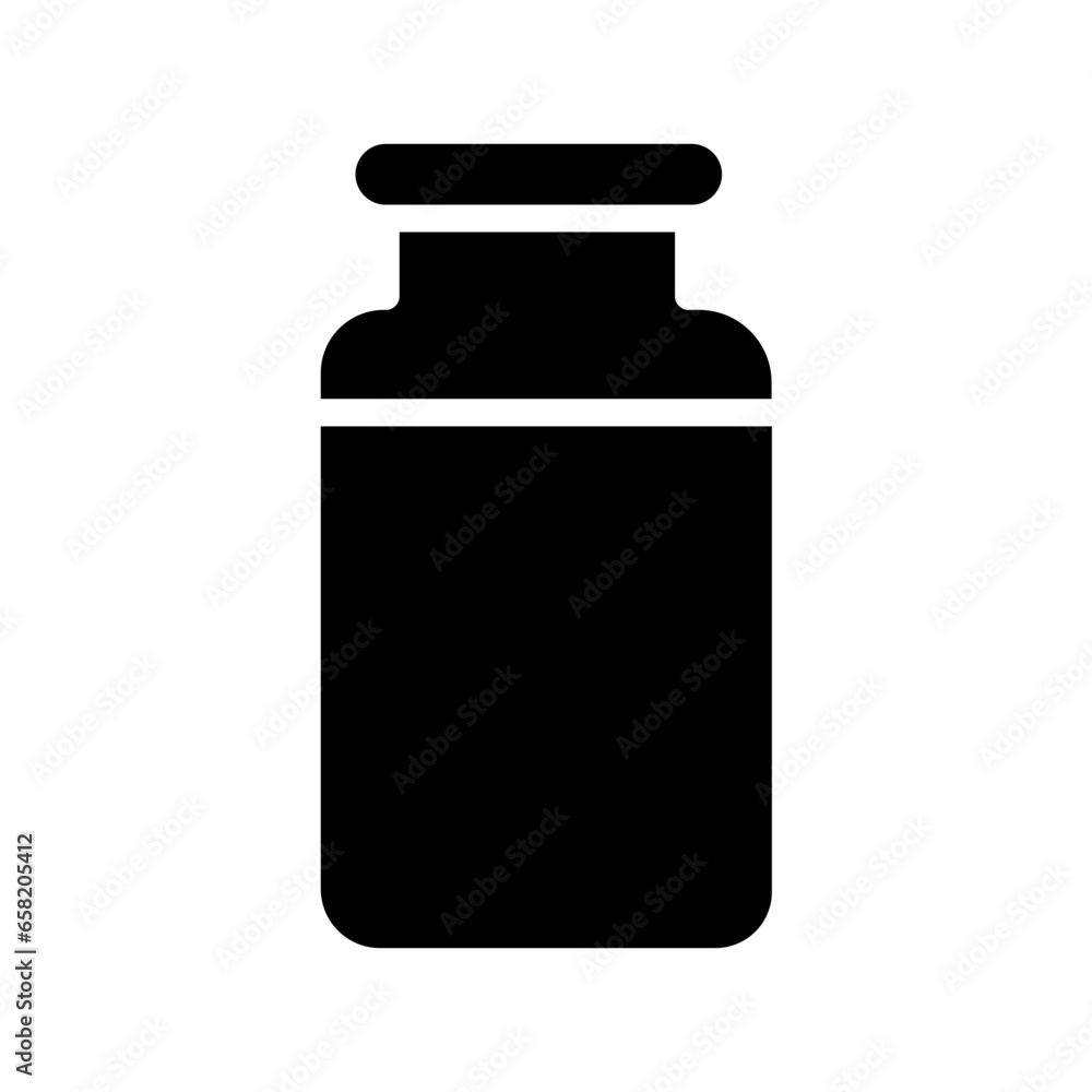 Obraz premium Bottle Dairy Milk Solid Icon