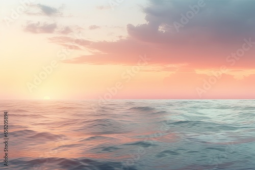 A calming background image showcasing a soft pastel sunset © GenieStock