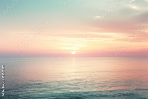 A calming background image showcasing a soft pastel sunset