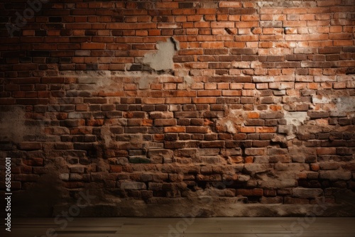 A rustic background image featuring a brick wall