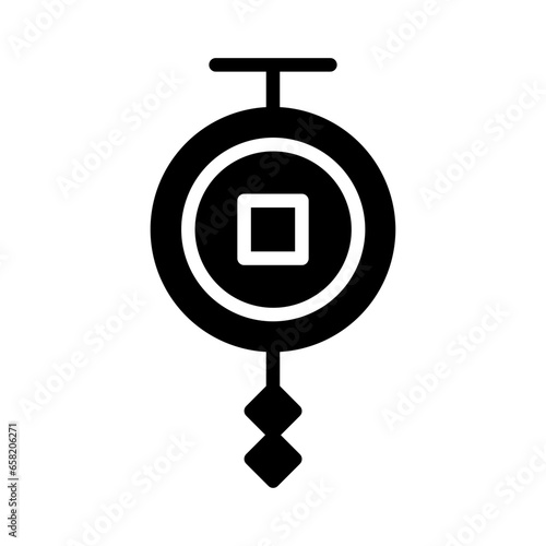 Coin Gold Luck Solid Icon