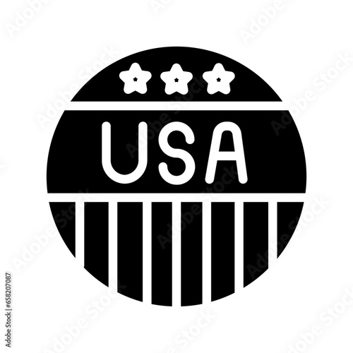 Badge Country Flag Solid Icon