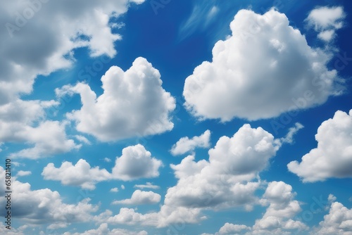 Blue sky with white clouds background