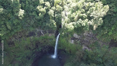 Aerial footage of Nandroya Falls Queensland Australia photo