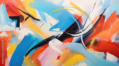 trending impressionist style oil painting Bold abstract piece