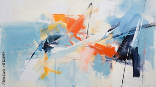 trending impressionist style oil painting Bold abstract piece