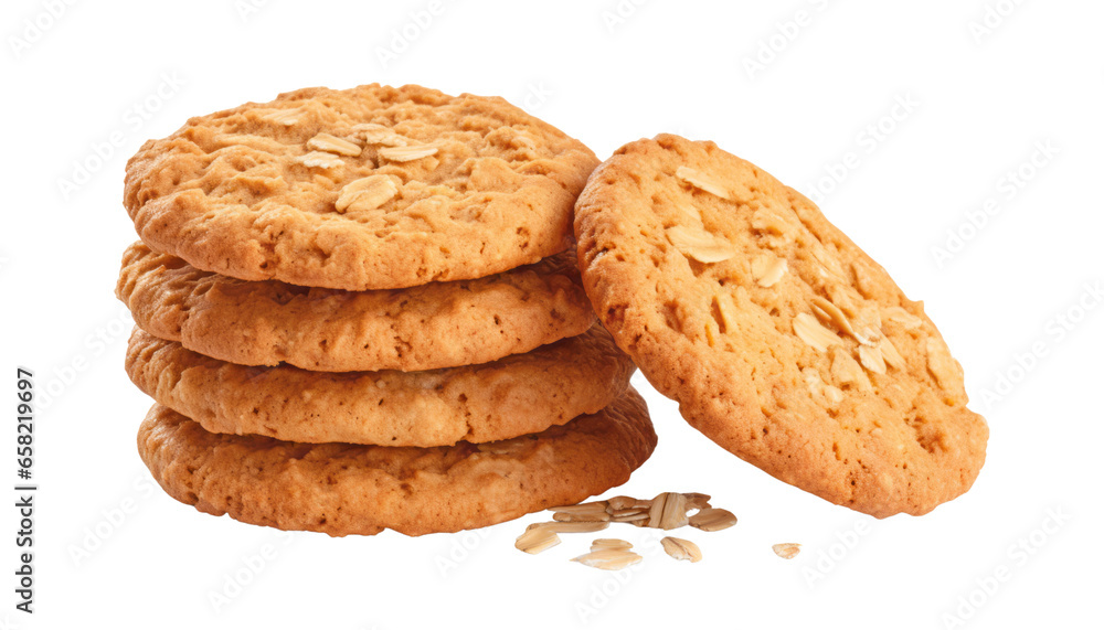 stack of cookies isolated on transparent background cutout stack of cookies isolated on transparent background cutout