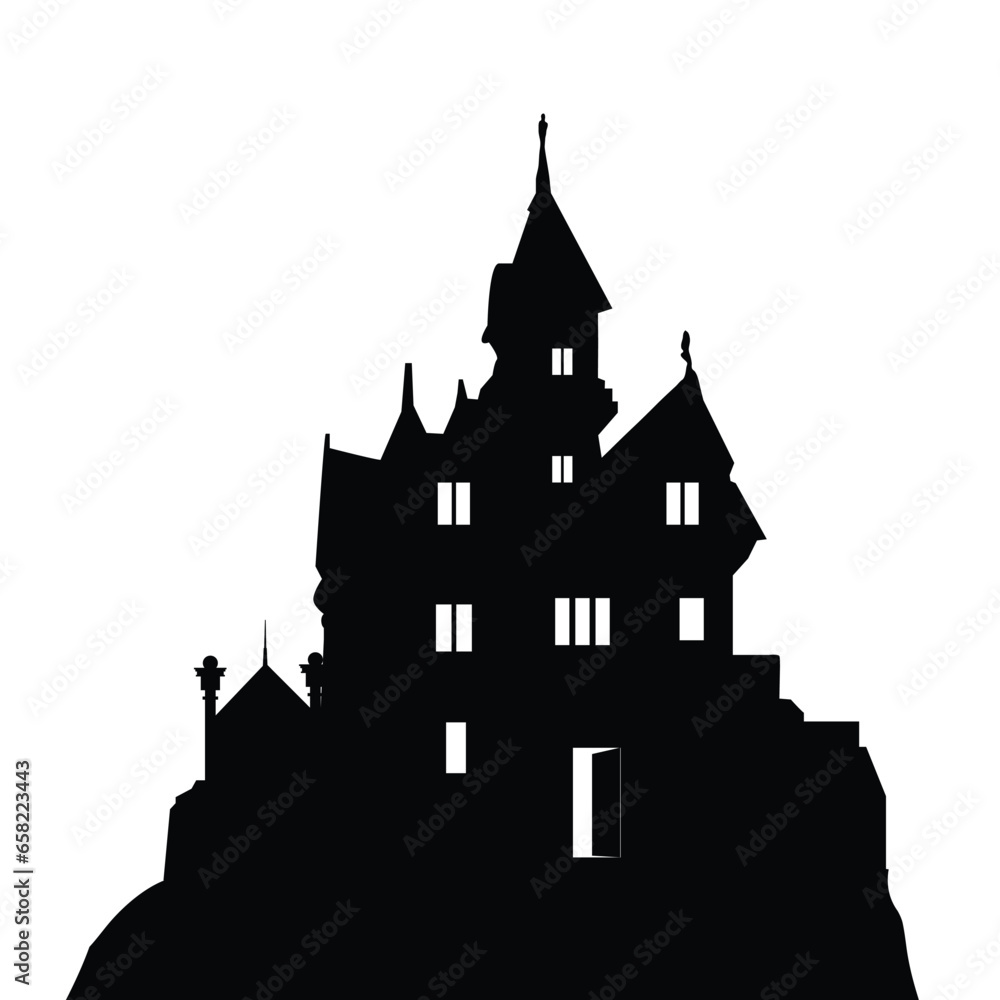 Creepy Castle silhouette
