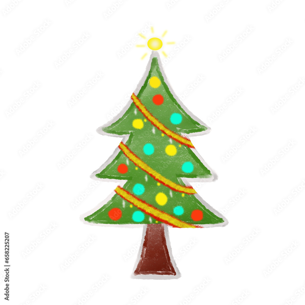 Christmas tree illustration. Transparent elements. Christmas festival pattern. Fire ball.Christmas tree. Cute Christmas tree drawing. Greeting postcard illustration Christmas tree illustration. Transparent elements. Christmas festival pattern. Fire ball.Christmas tree. Cute Christmas tree drawing. Greeting postcard illustration
