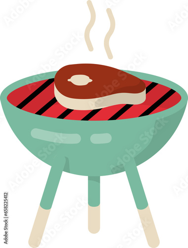 Outdoor barbecue icon