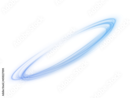 Luminous blue lines png of speed. Light glowing effect png. Abstract motion lines. Light trail wave, fire path trace line, car lights, optic fiber and incandescence curve twirl. Background white. 