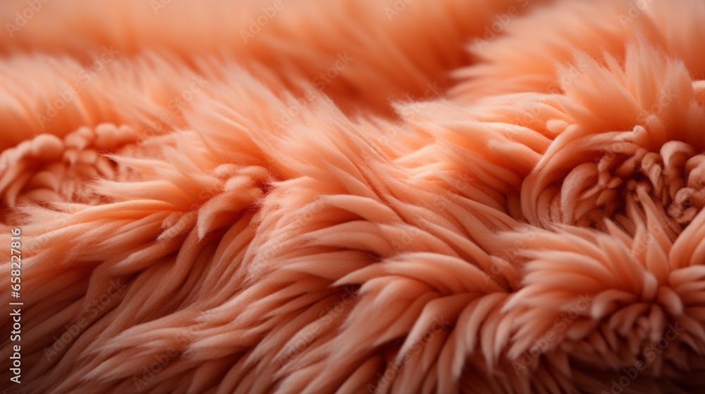 A closeup of a soft, pink fur captures the warmth and comfort of an indoor animal's tranquil embrace