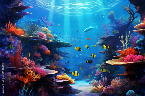 fish in aquarium © Sameer designz
