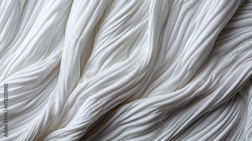 A tight close-up of a soft fabric gently stretched around a thick rope evokes feelings of security and comfort
