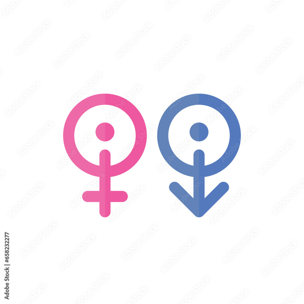 Gender equality symbol icon vector illustration Gender equality symbol icon vector illustration
