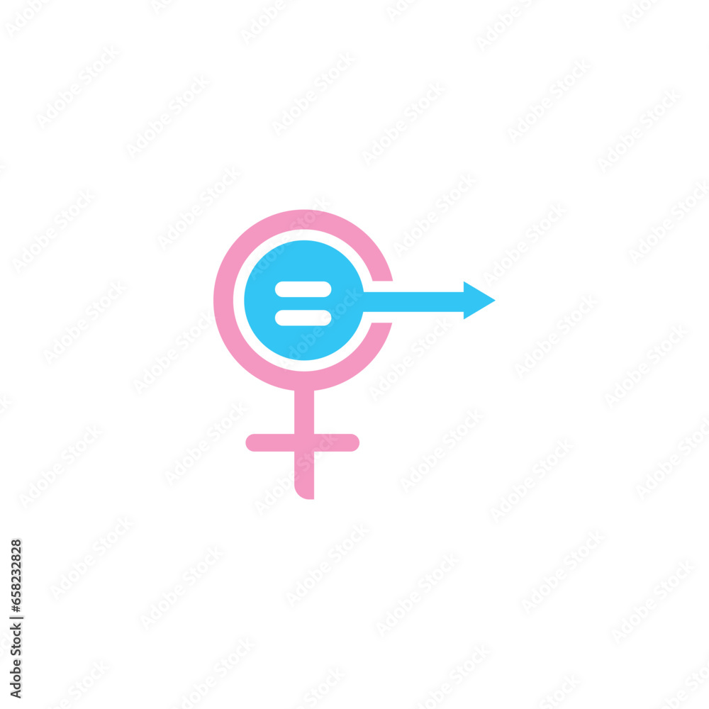 Gender equality symbol icon vector illustration Gender equality symbol icon vector illustration