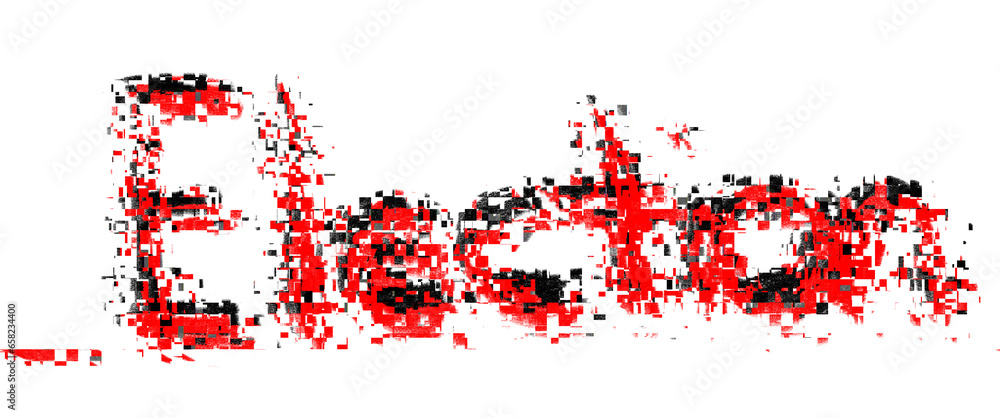 Election banner word glitch in red and black Election banner word glitch in red and black