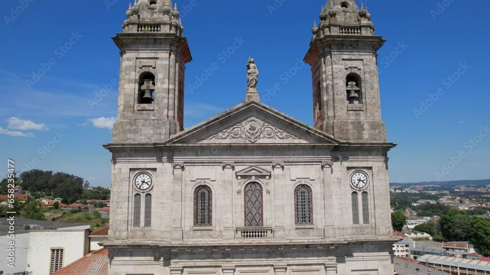 Aerial view of the Church in Porto City - Igreja Paroquial do Bonfim Aerial view of the Church in Porto City - Igreja Paroquial do Bonfim