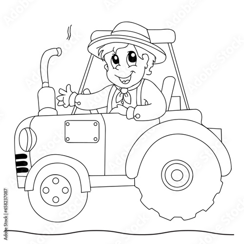 child in car, cartoon boy in a car, boy drive truck