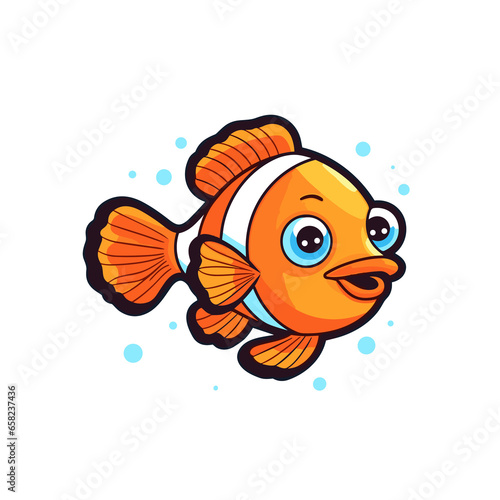 Clownfish swimming cartoon , Illustration, Cartoon PNG