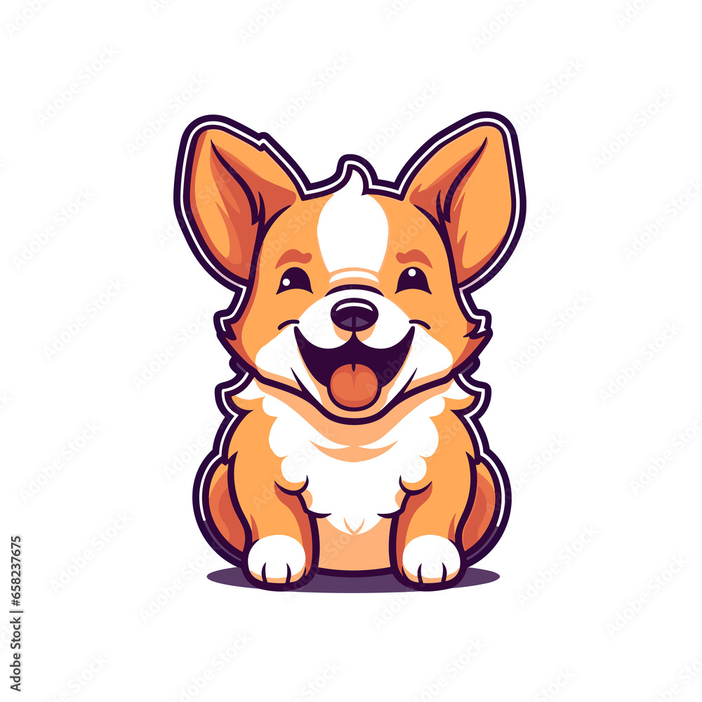 Corgi dog sitting cartoon, Illustration, Cartoon PNG Corgi dog sitting cartoon, Illustration, Cartoon PNG