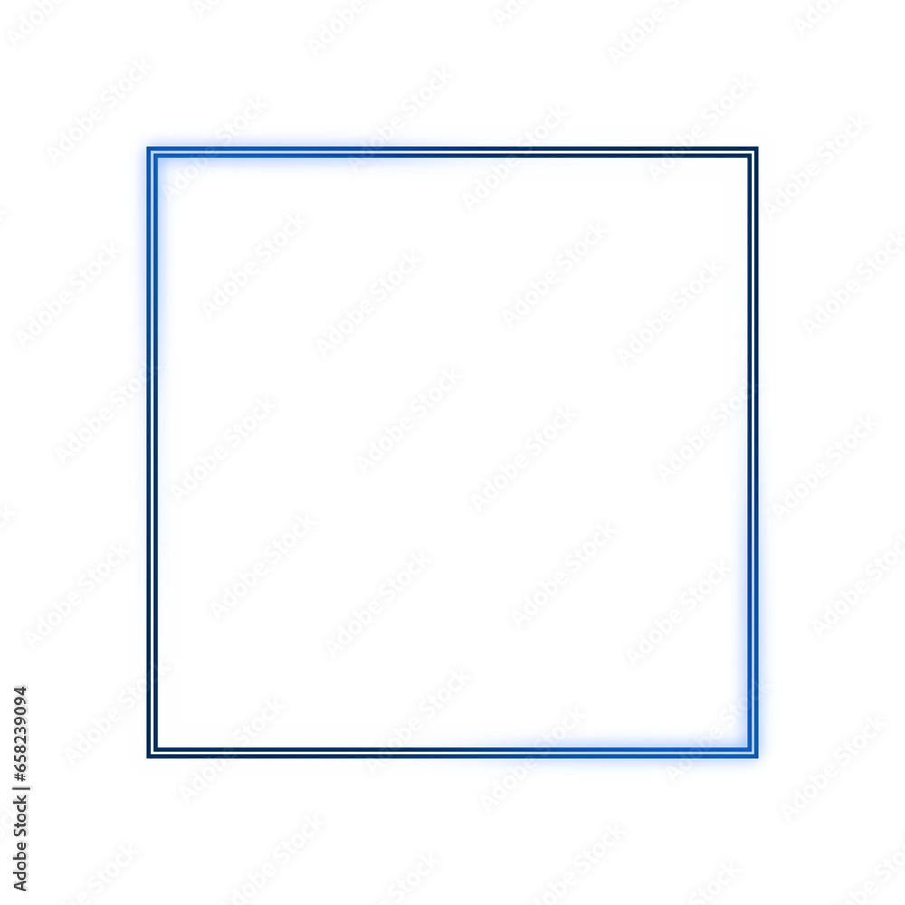 blue line square light