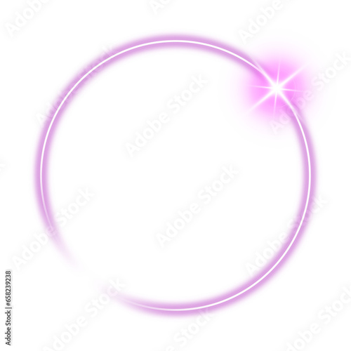 purple light circle sparkle neon