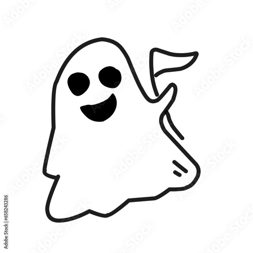 Halloween with cute and spooky characters and stuff