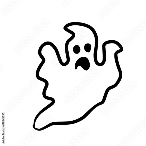 Halloween with cute and spooky characters and stuff