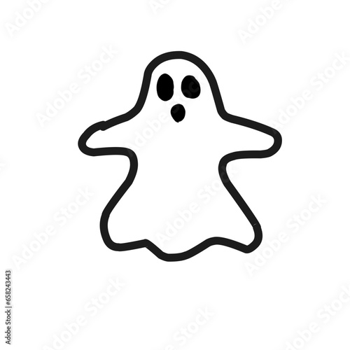 Halloween with cute and spooky characters and stuff