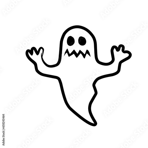 Halloween with cute and spooky characters and stuff