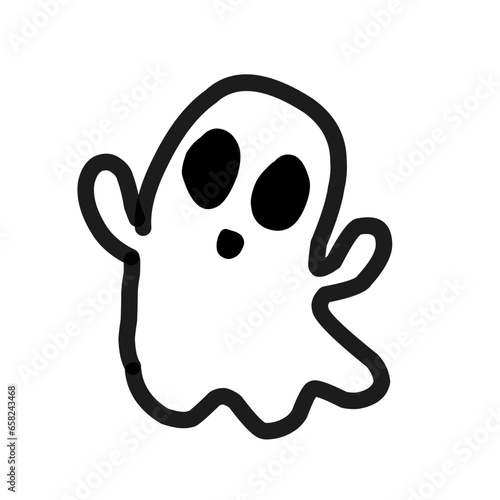 Halloween with cute and spooky characters and stuff