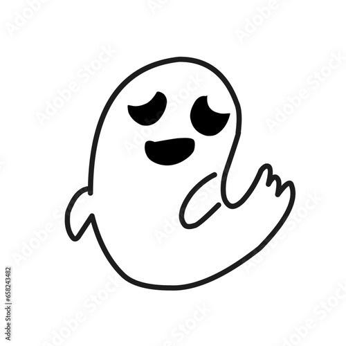 Halloween with cute and spooky characters and stuff