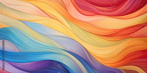 Swirling rainbow layers background